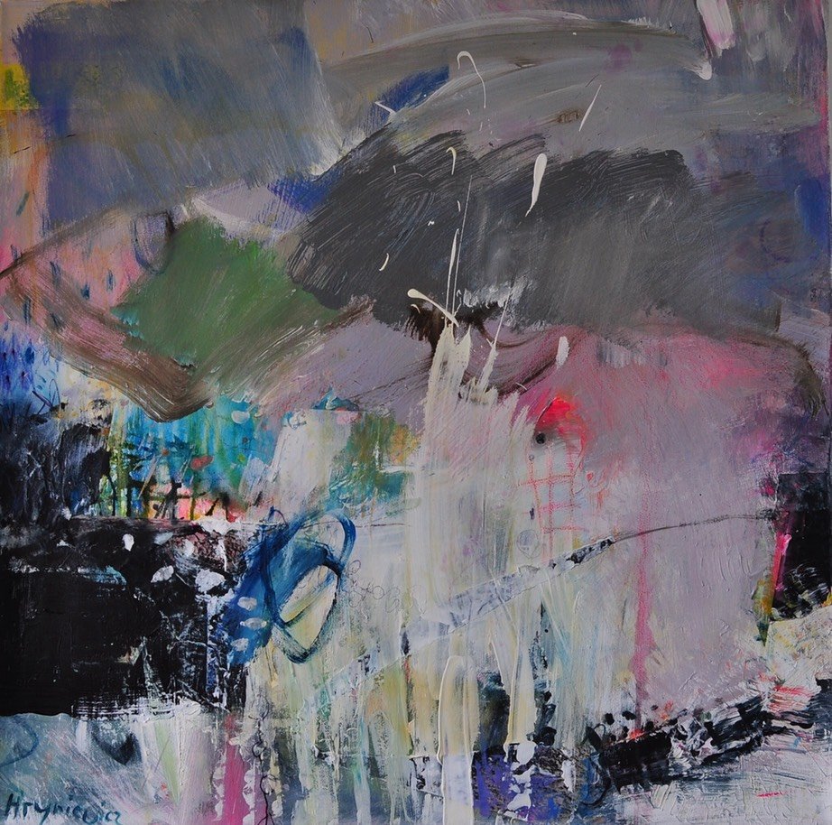 Anna Hryniewicz Source of Light 80x80 acryl:canvas 2016