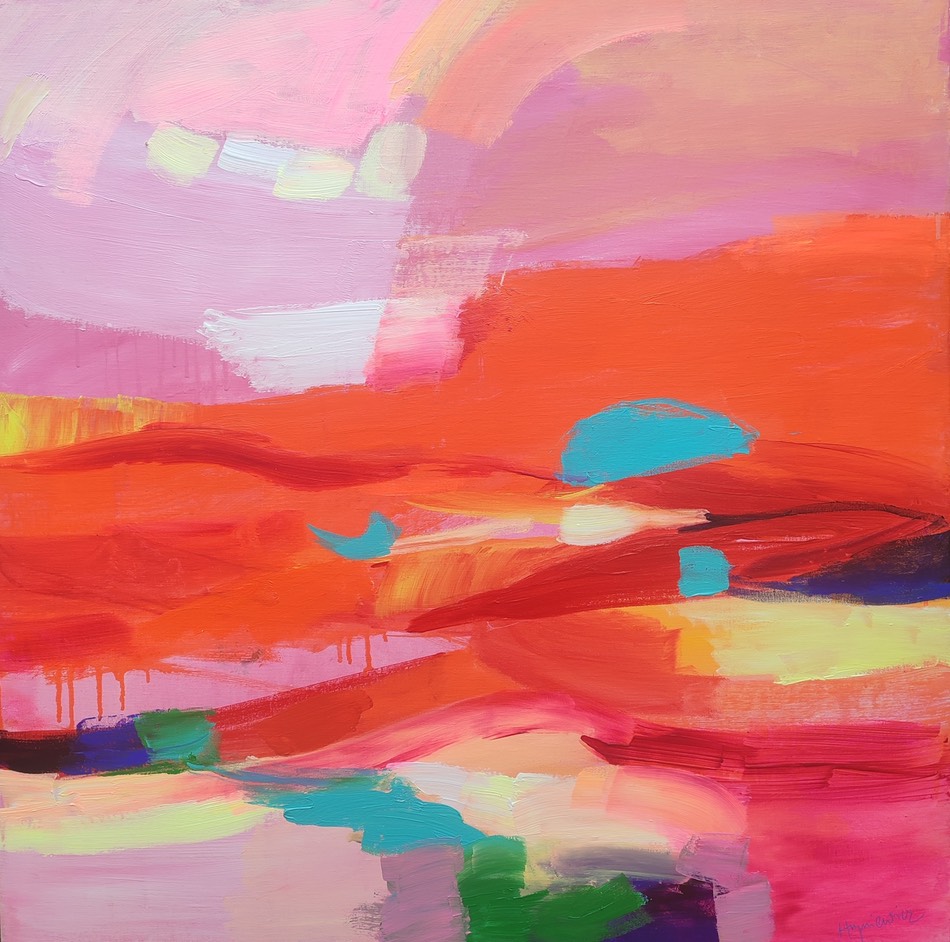 A Hryniewicz Composition190824 80x80cm acr canv