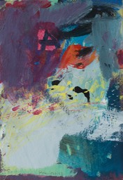 Anna Hryniewicz, image with letter A, mixed media on paper