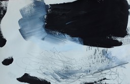 Anna Hryniewicz, thoughts in a dark day, mixed media on paper