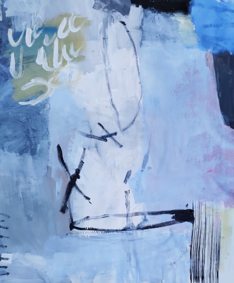 Blue Bird Song Anna Hryniewicz 120x100canvas