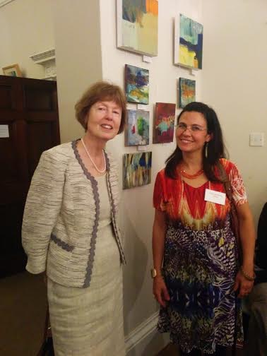 Dr Marie Bourke and Anna Hryniewicz opening exhibition
