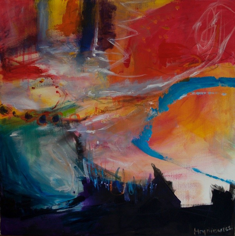 My Space acrylic canvas 2015 A.Hryniewicz in OPW collection